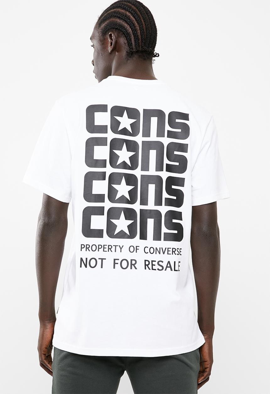 Converse - Wordmark tee - white