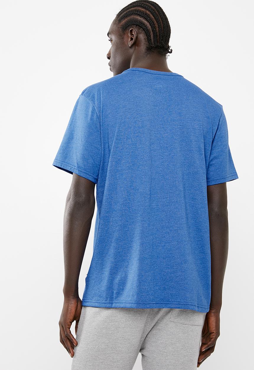 Converse - Converse reverse athletic arch regular fit tee - blue
