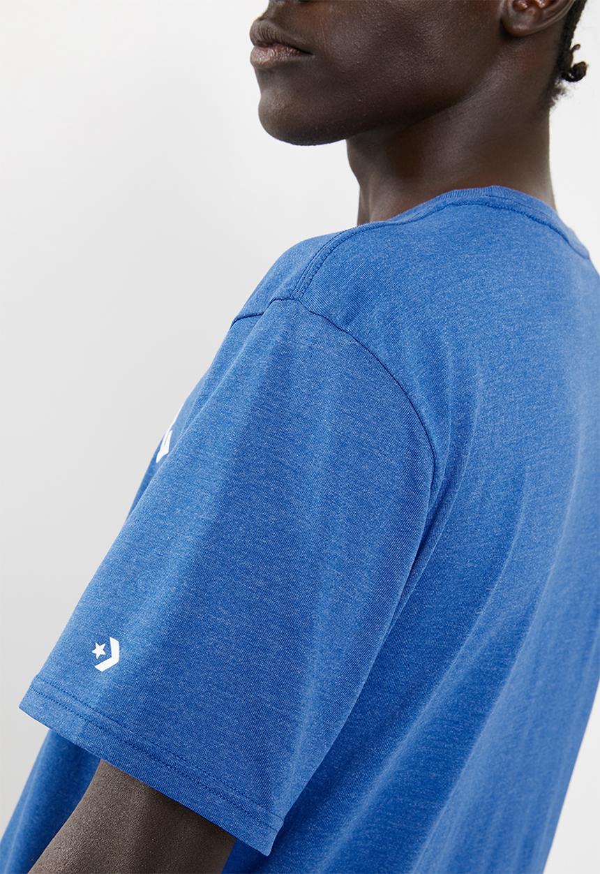 Converse - Converse reverse athletic arch regular fit tee - blue