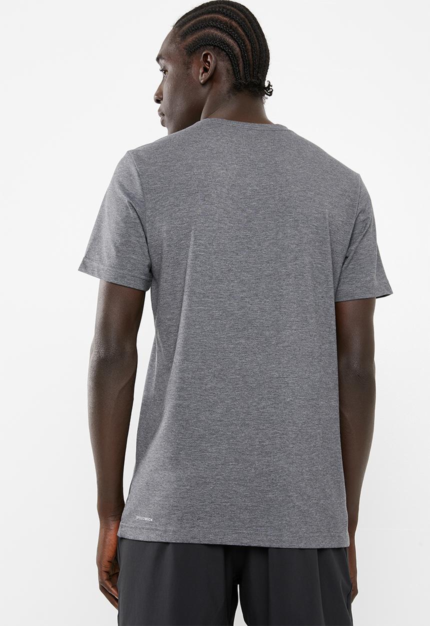 Reebok - EL stacked tee - charcoal 
