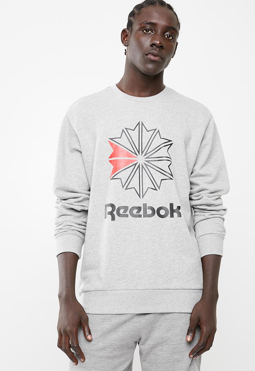 Reebok - Big starcrest crew top - grey