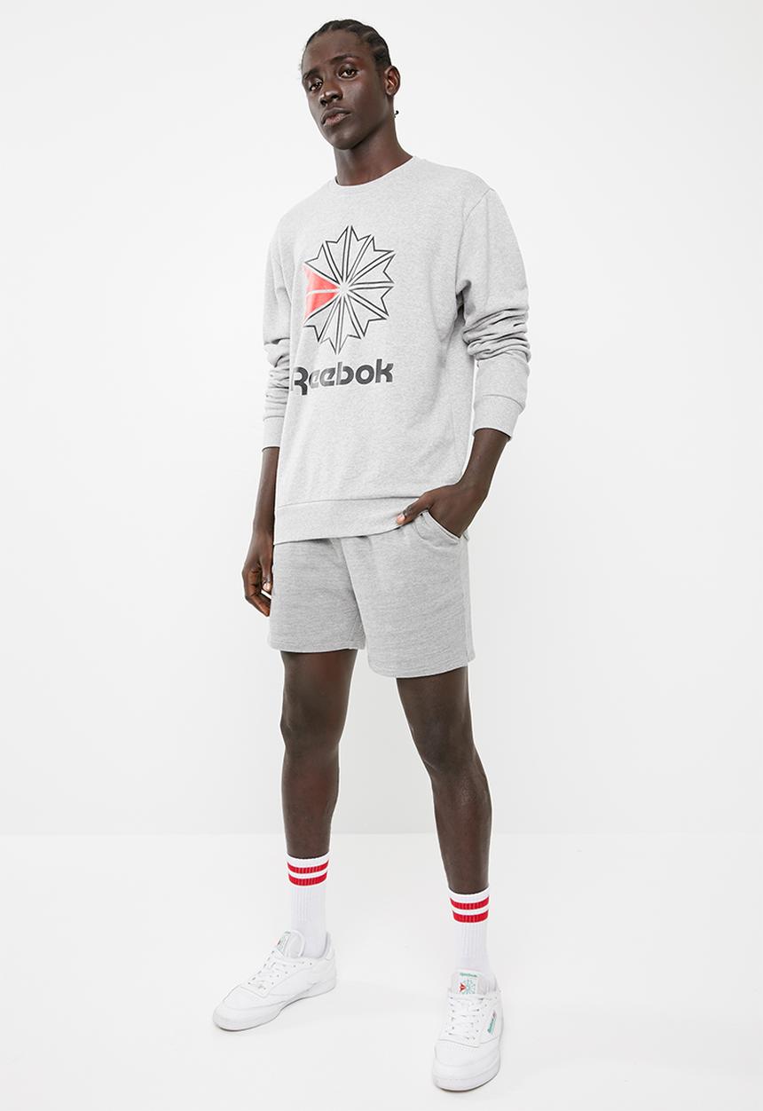Reebok - Big starcrest crew top - grey