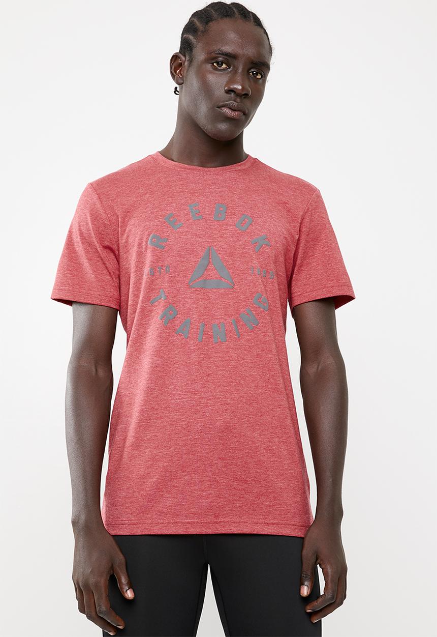 Reebok - Graphic TB tee - red melange