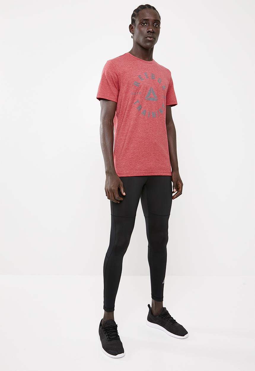 Reebok - Graphic TB tee - red melange