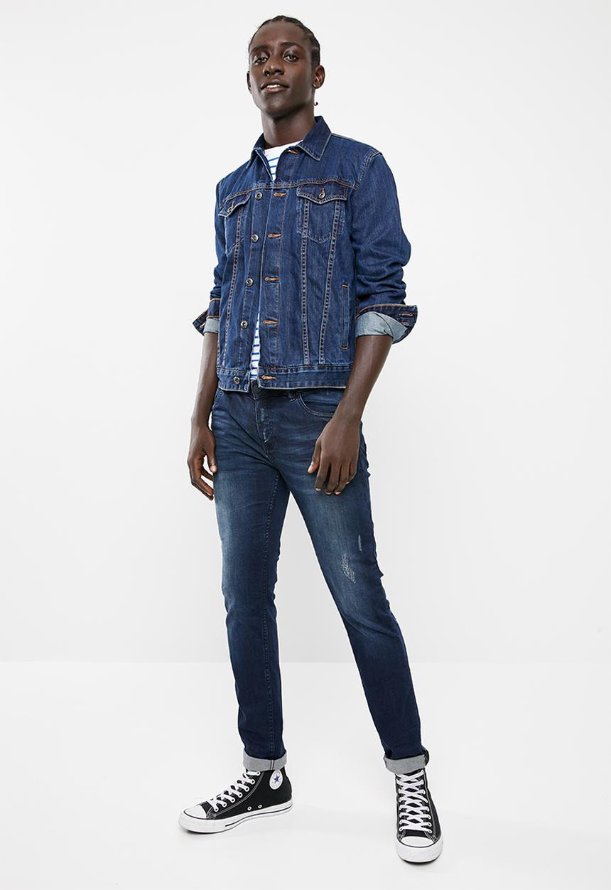 Superbalist - San Fran denim trucker jacket - blue