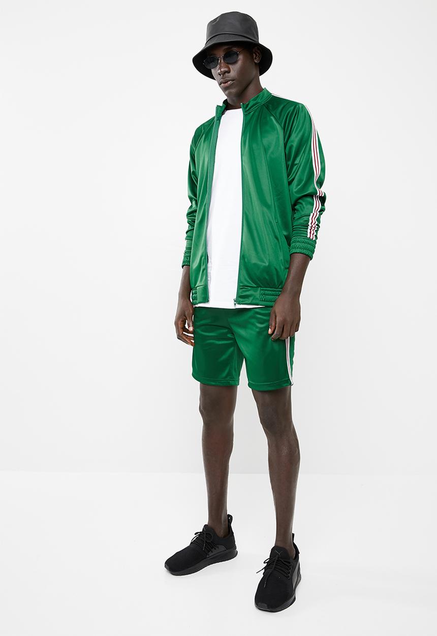 Superbalist - Tape tricot tracktop - green