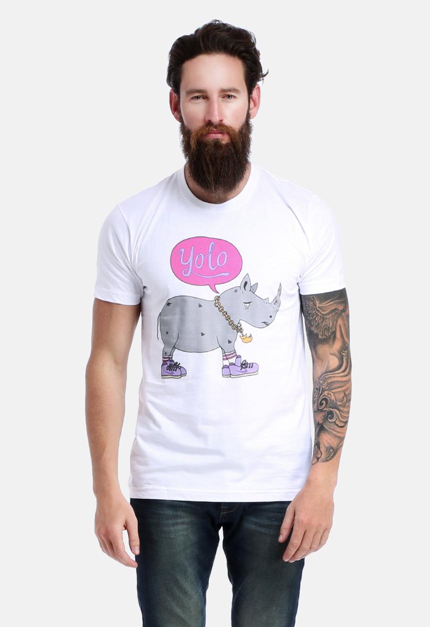 Rhino Rescue Design - Chris Piascik Yolo Rhino T-Shirt 