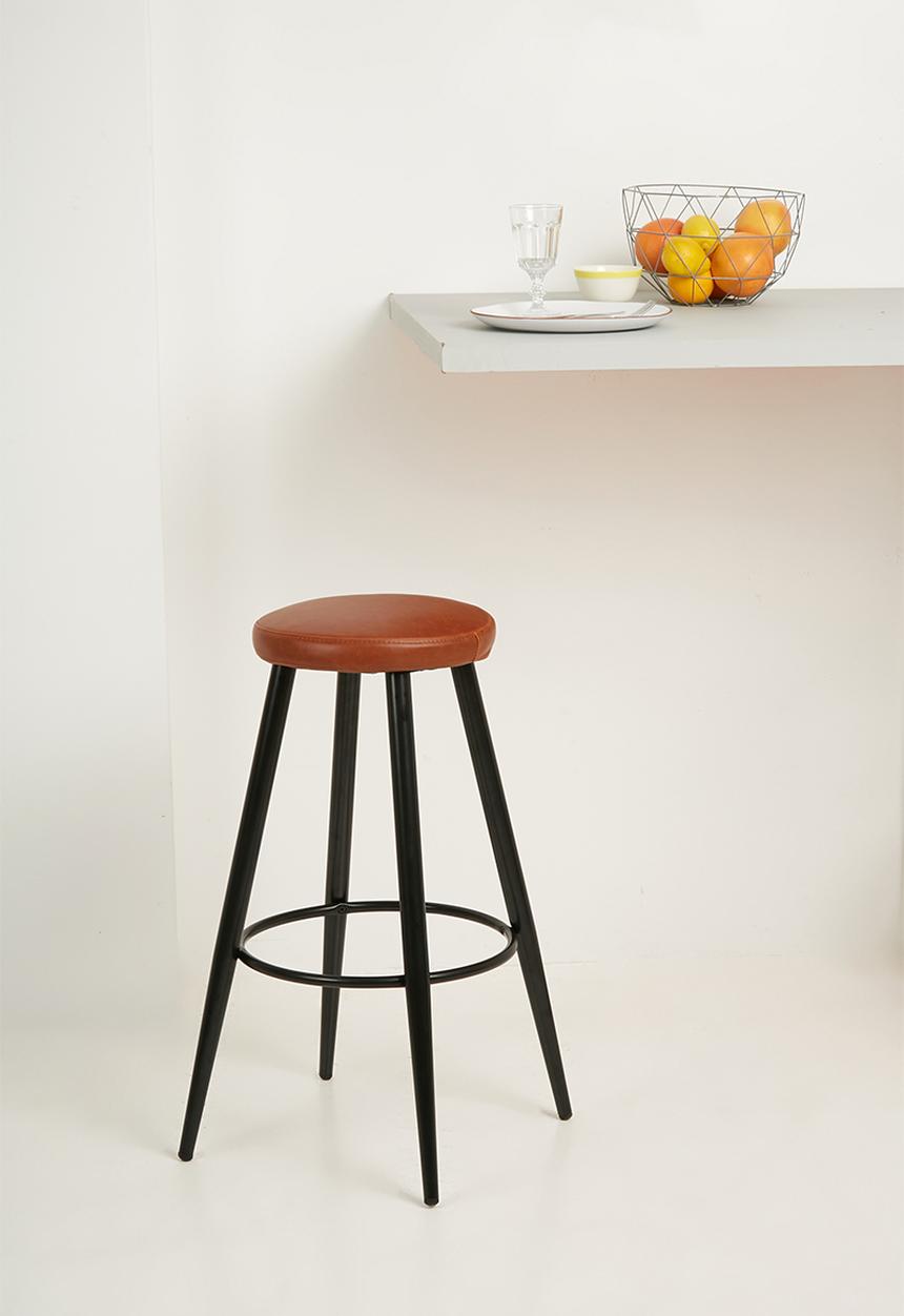 Sixth Floor - Hector barstool - brown