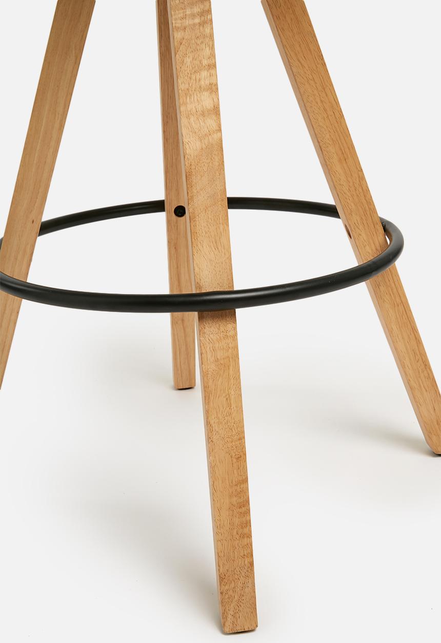 Sixth Floor - Dima upholstered barstool - grey