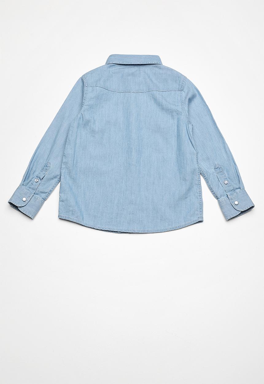 POLO - Riley denim shirt - blue