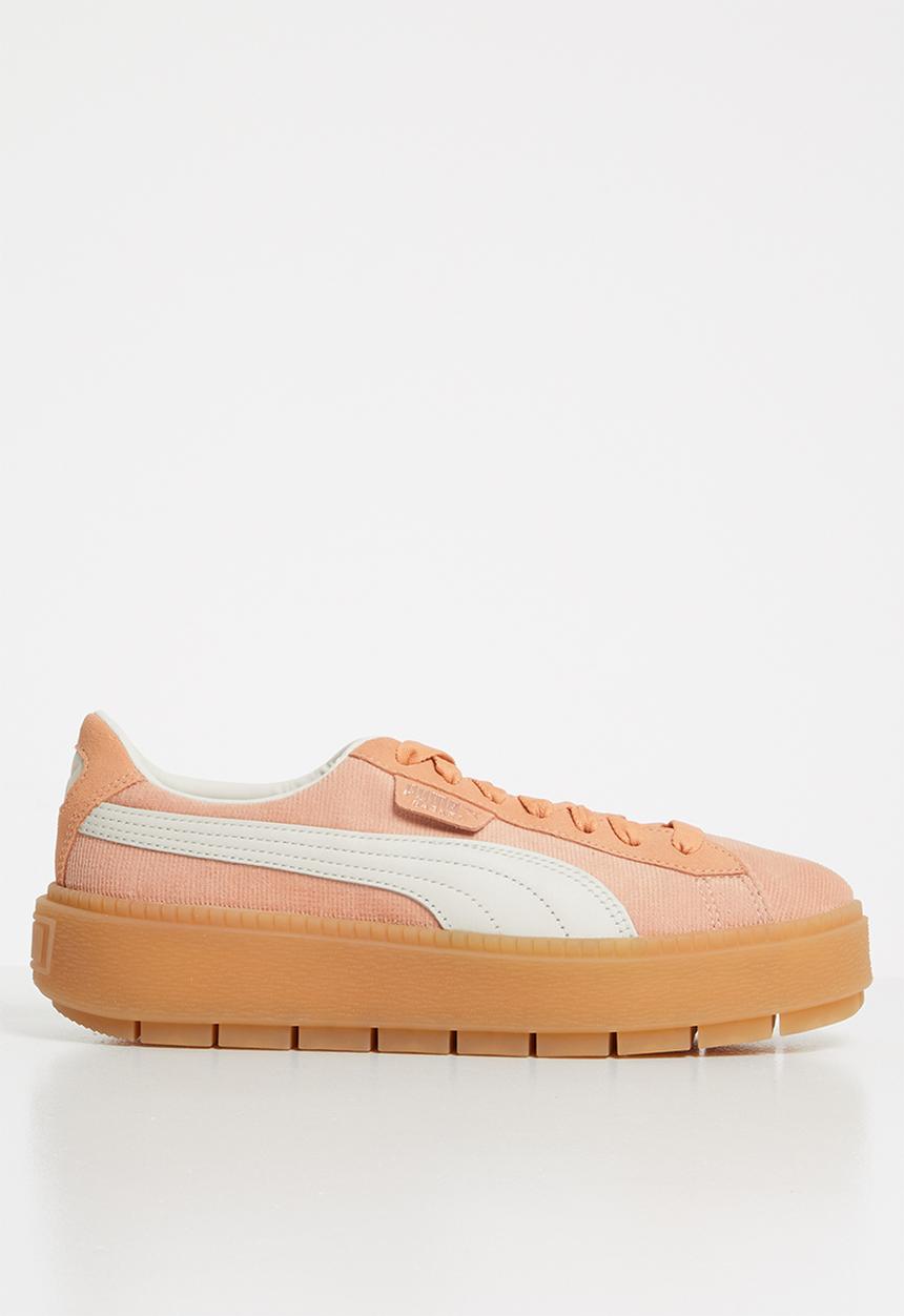 PUMA - Platform trace corduroy  - coral