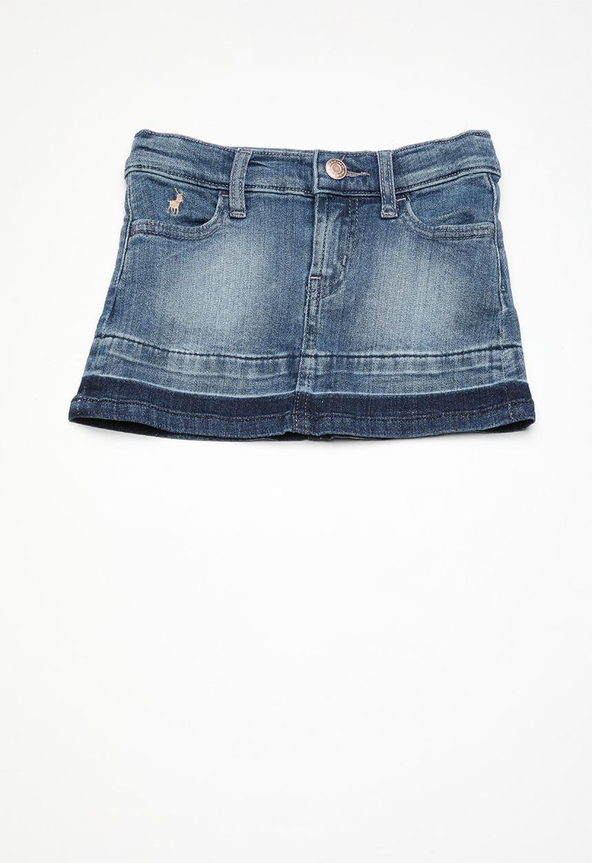 POLO - Emma denim skirt - blue