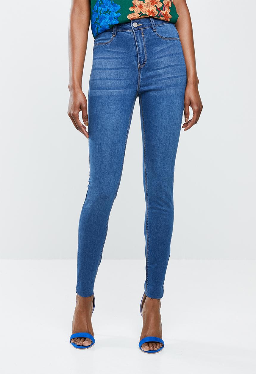 Missguided - Lawless high waisted - blue