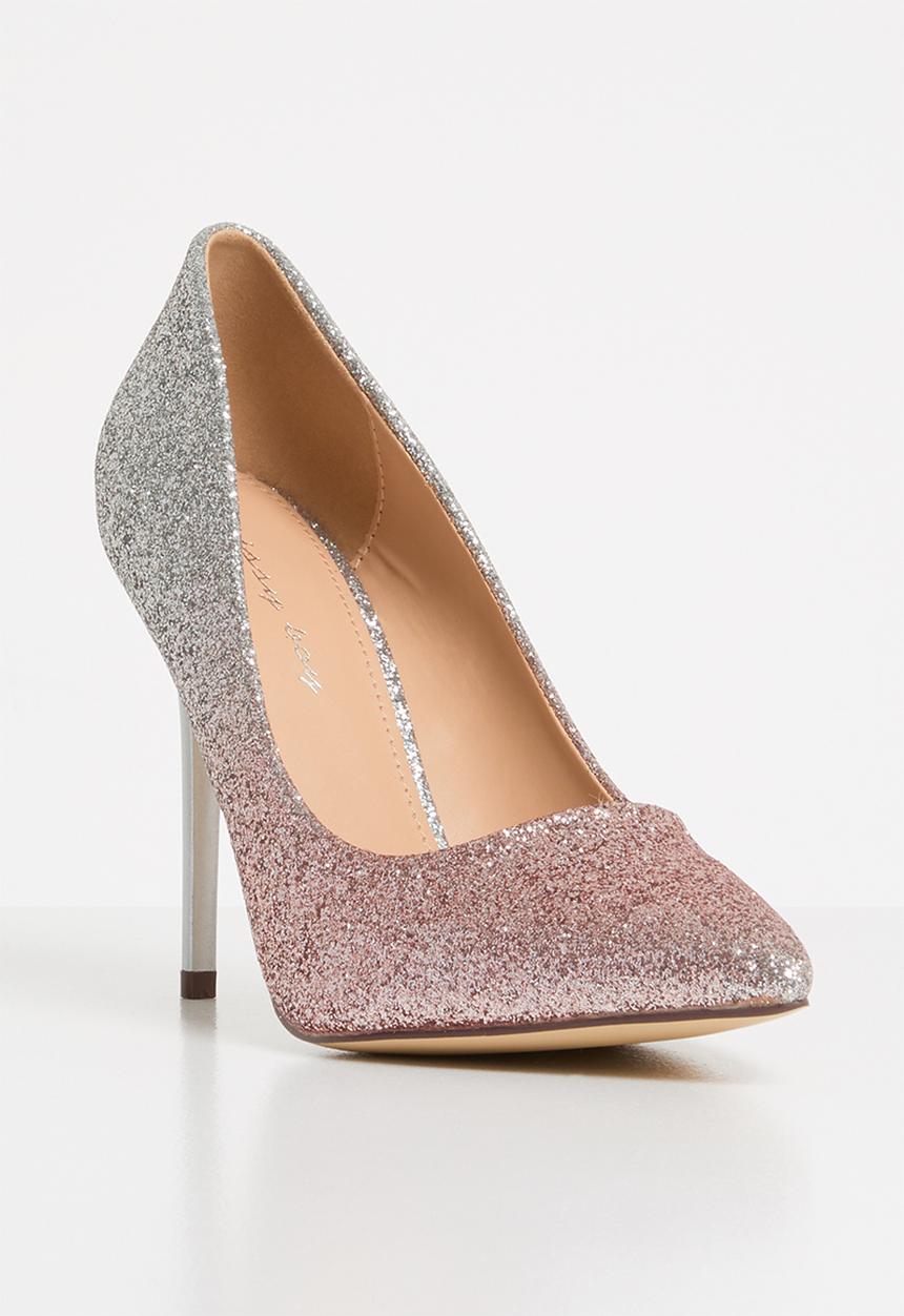 SISSY BOY - Glitter stiletto heels - pink & sliver