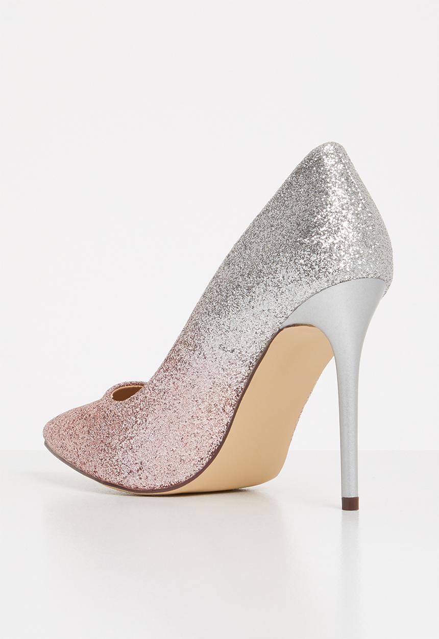 SISSY BOY - Glitter stiletto heels - pink & sliver