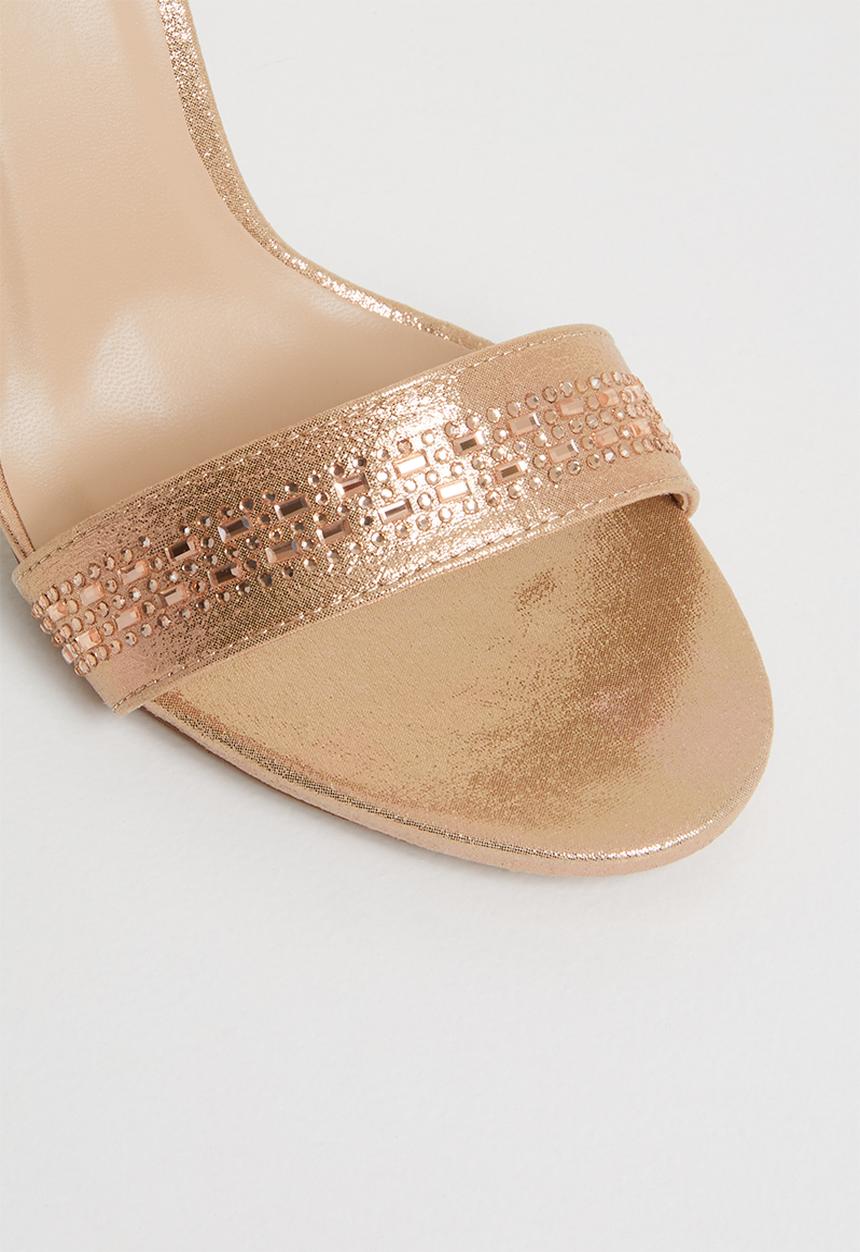 SISSY BOY - Ankle strap heels - rose gold