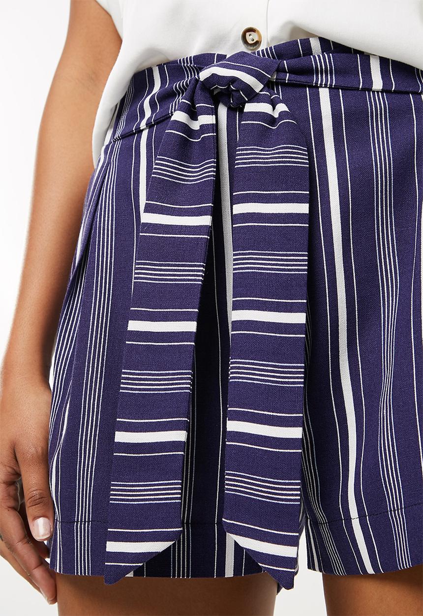Superbalist - Self tie short - blue & white 