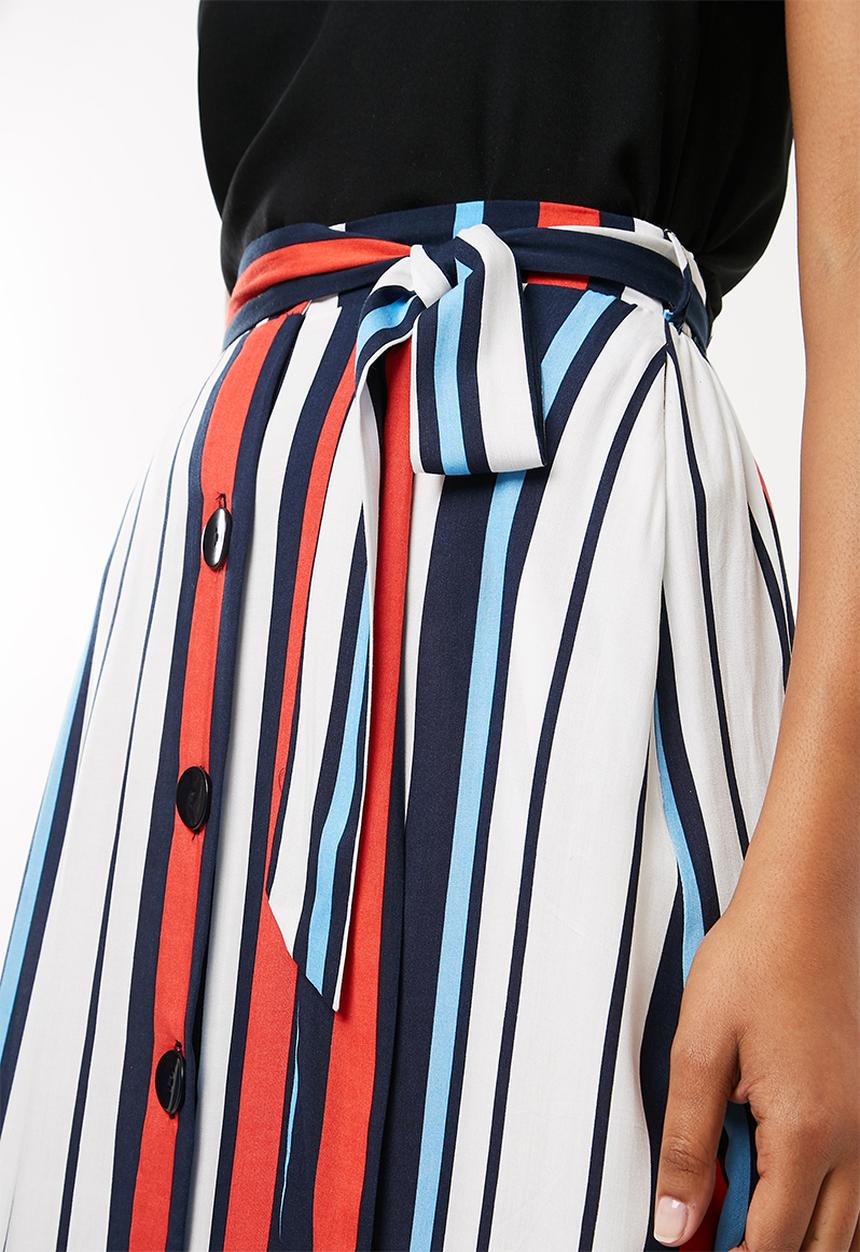 Superbalist - A-line midi skirt - multi