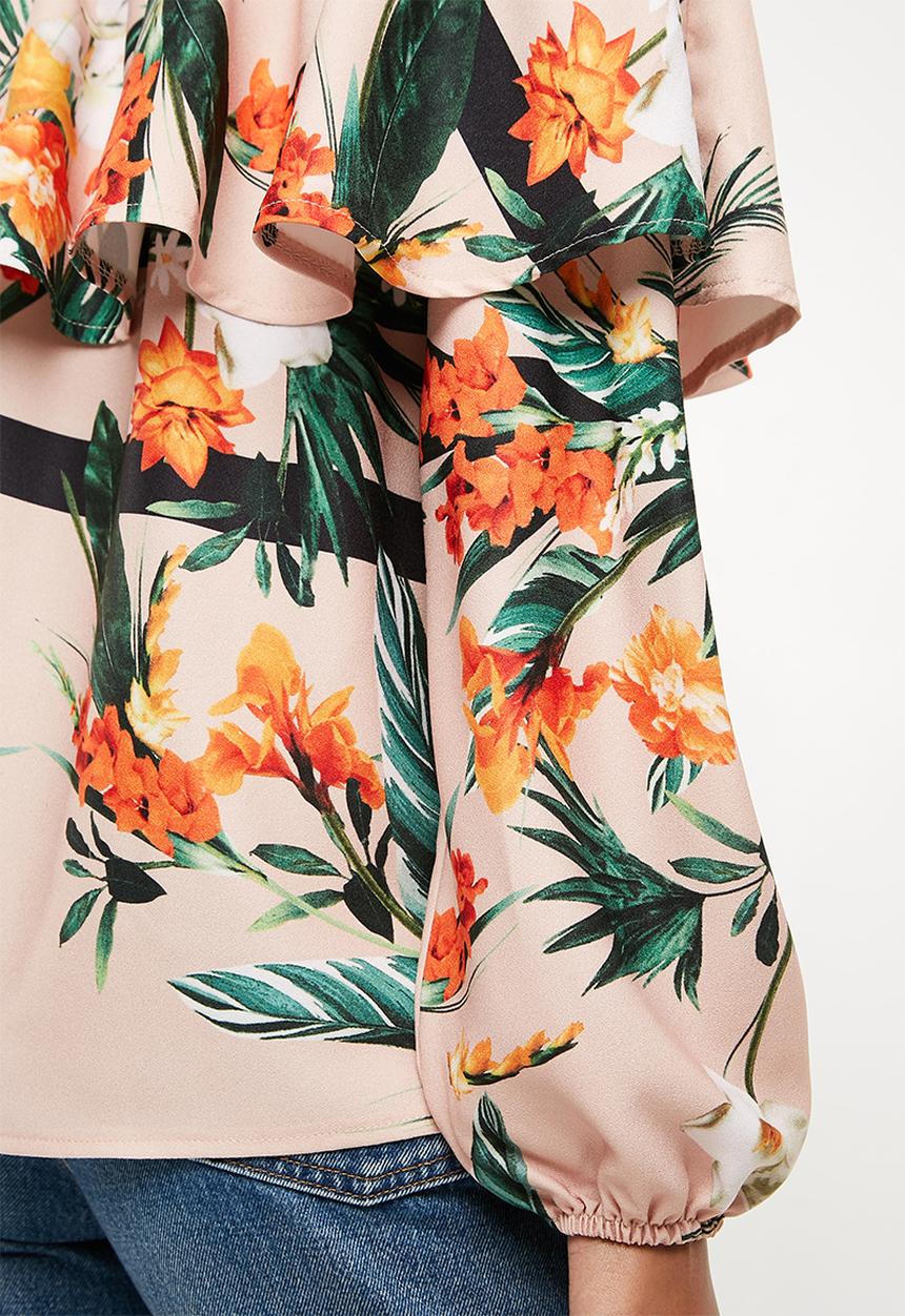 Superbalist - Frilled off the shoulder blouse - multi