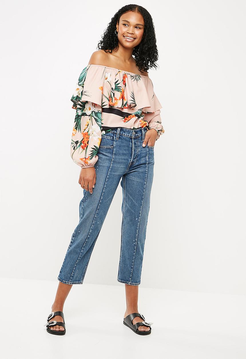 Superbalist - Frilled off the shoulder blouse - multi