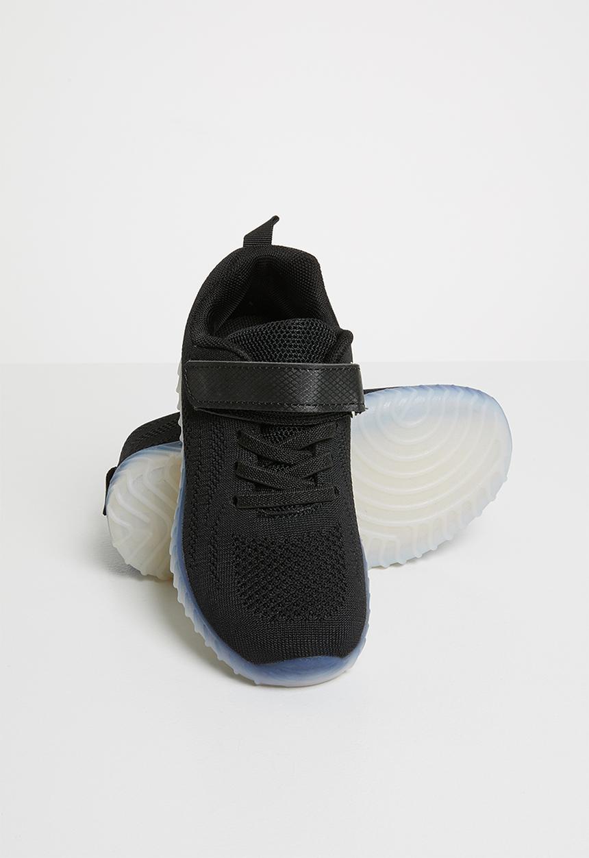 Pop Candy - Light up velcro strap sneaker - black