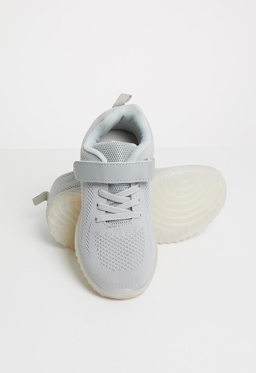 Pop Candy - Light up velcro strap sneaker - grey