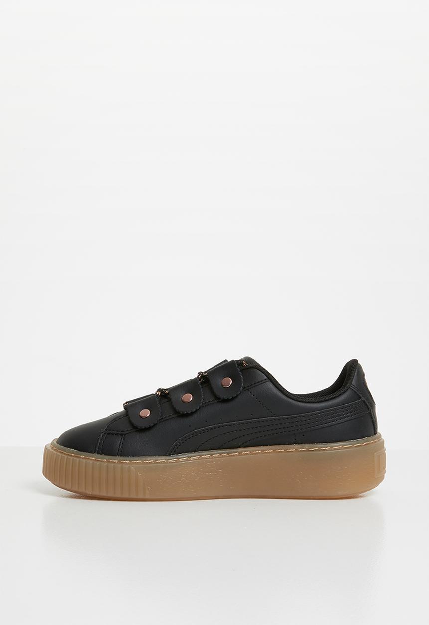 PUMA - Basket platform loops sneaker - black