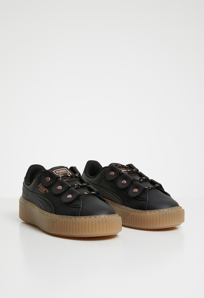 PUMA - Basket platform loops sneaker - black