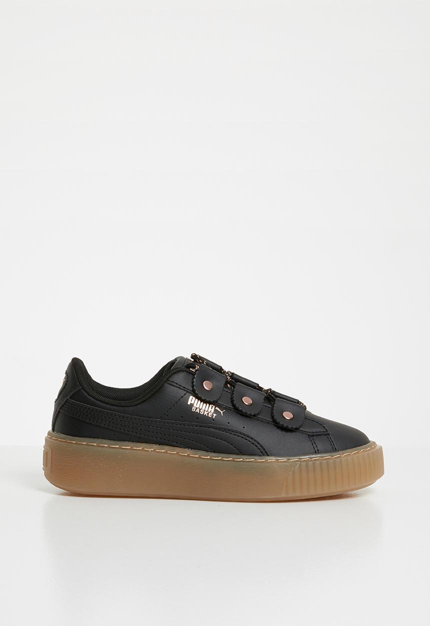 PUMA - Basket platform loops sneaker - black