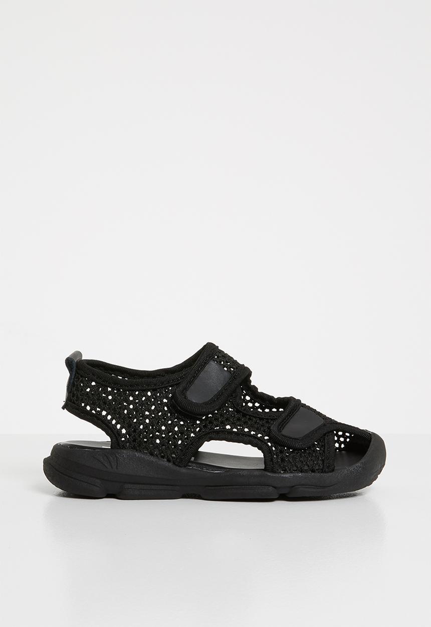 Pop Candy - Kids mesh cage sandal - black 