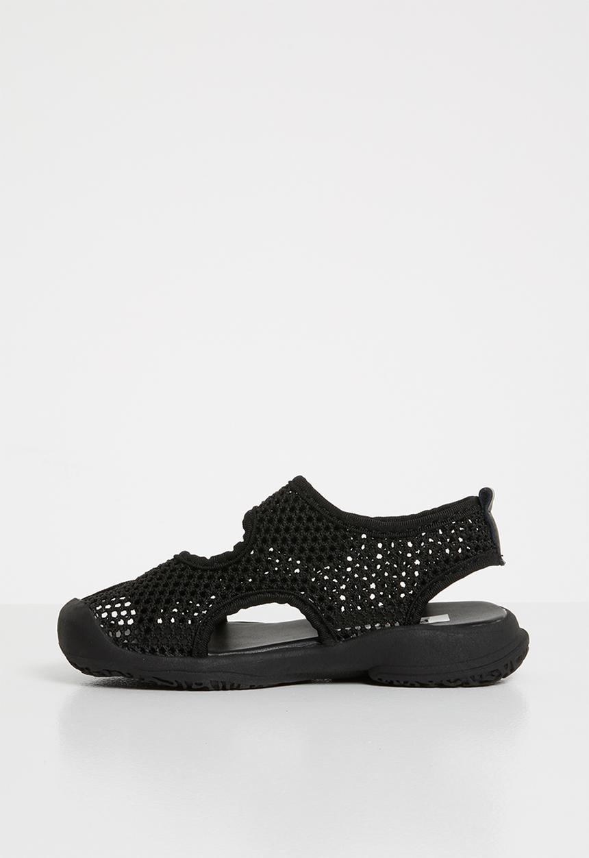 Pop Candy - Kids mesh cage sandal - black 