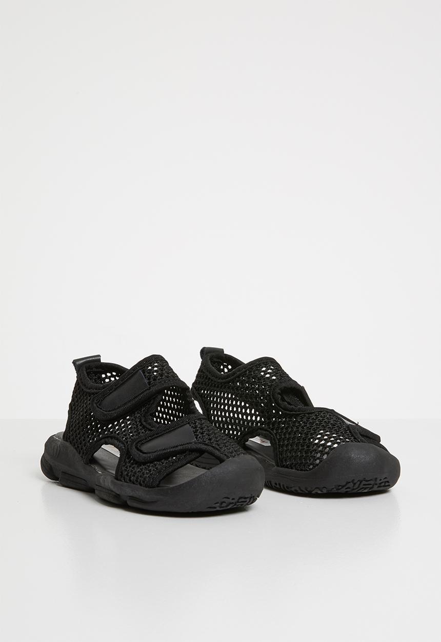 Pop Candy - Kids mesh cage sandal - black 