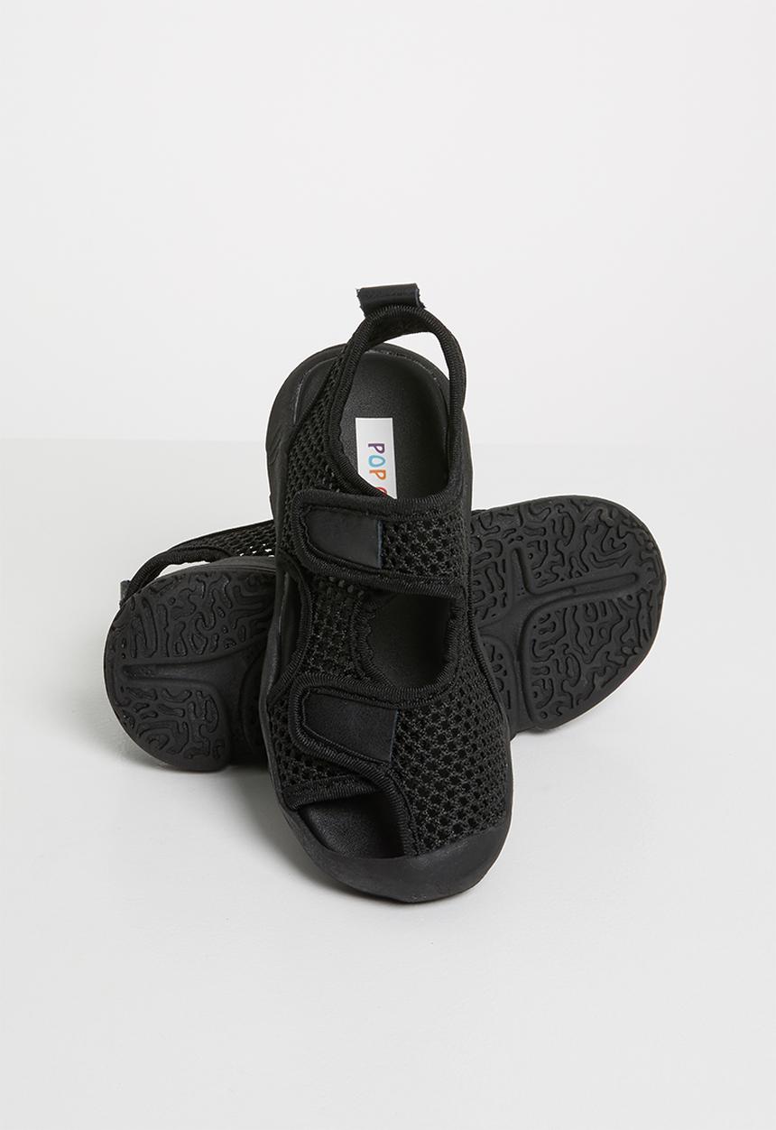 Pop Candy - Kids mesh cage sandal - black 