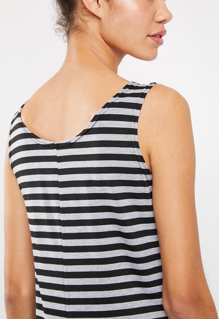 Superbalist - Sleep romper - black & grey