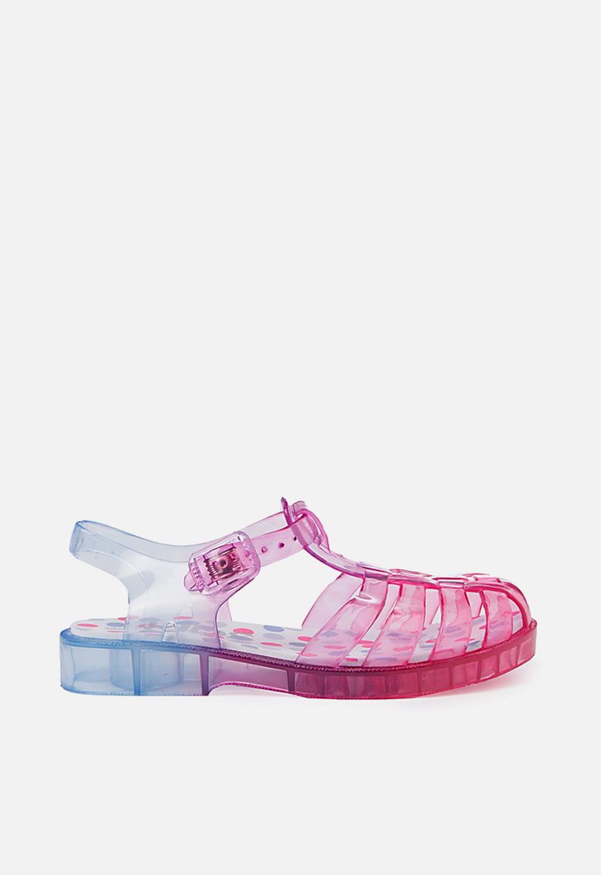 Cotton On - Amalfi jelly sandal - pink & blue