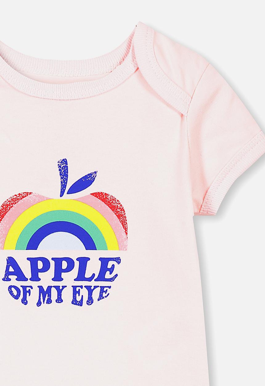 Cotton On - Mini short sleeve bubbysuit - peach