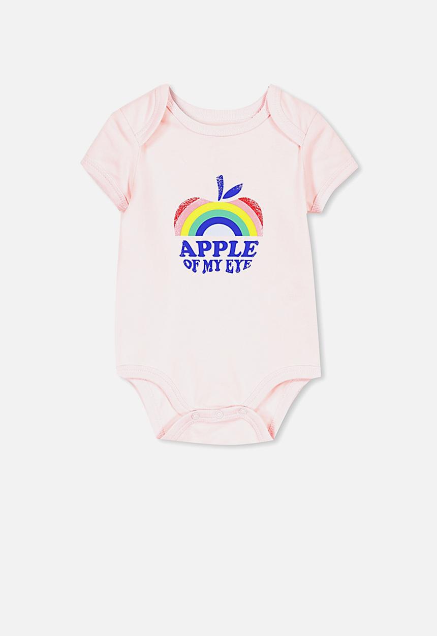 Cotton On - Mini short sleeve bubbysuit - peach