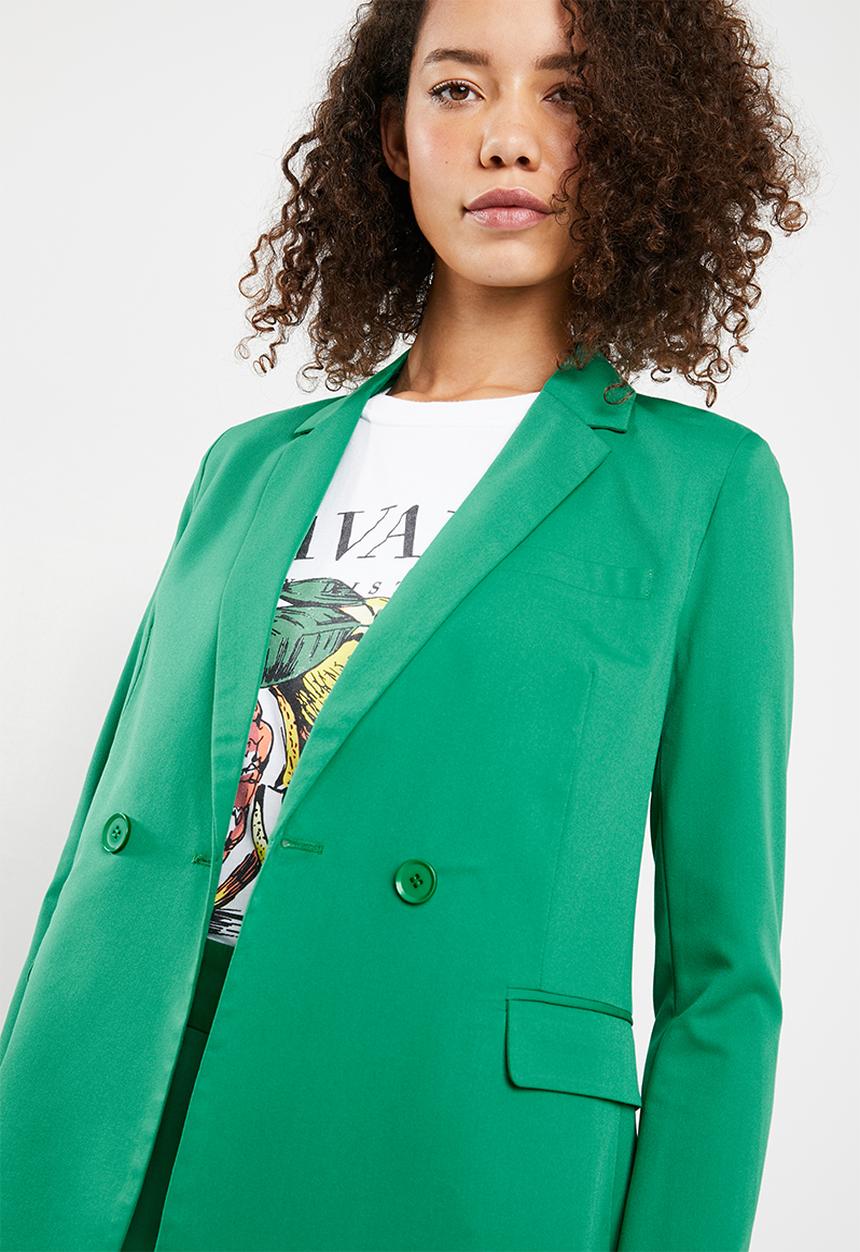 Superbalist - Double breasted suit jacket - green