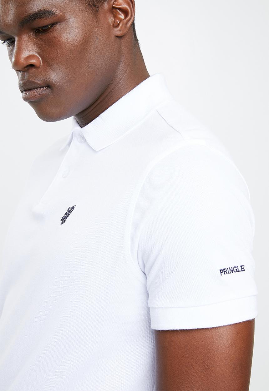 Pringle of Scotland - St augustine styled golfer - white