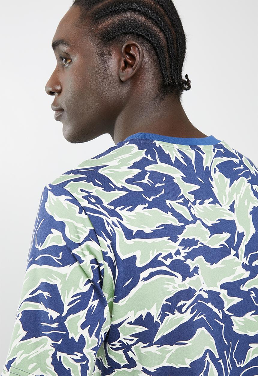 New Balance  - Athletics camo tee - blue & green 