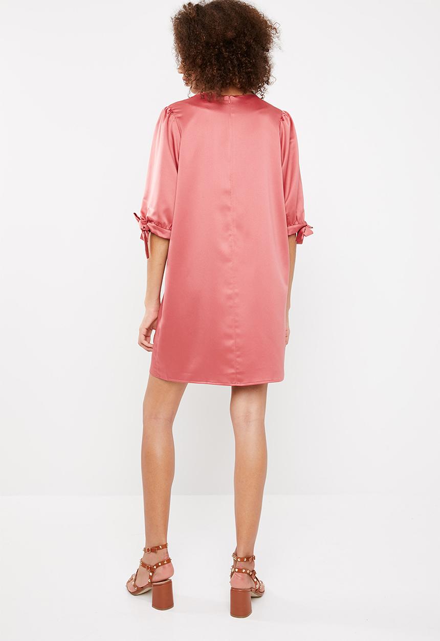 Superbalist - Puff sleeve detail dress - pink