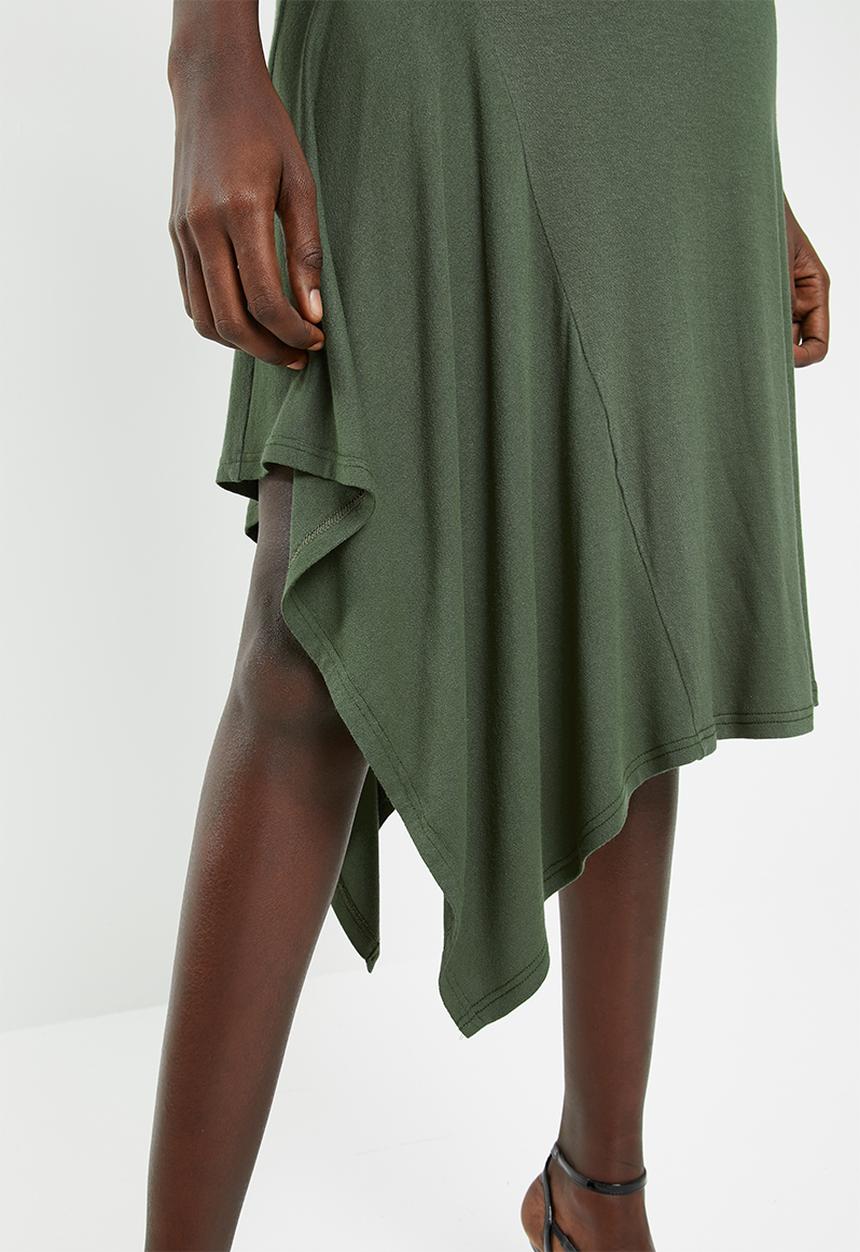 Superbalist - Knit midi skirt - green 