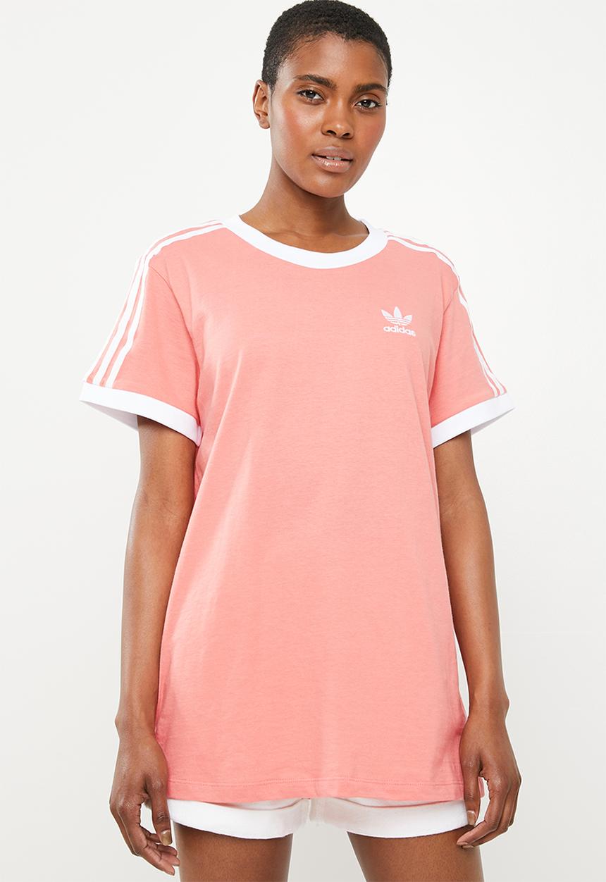 adidas Originals - 3 stripes tee - peach