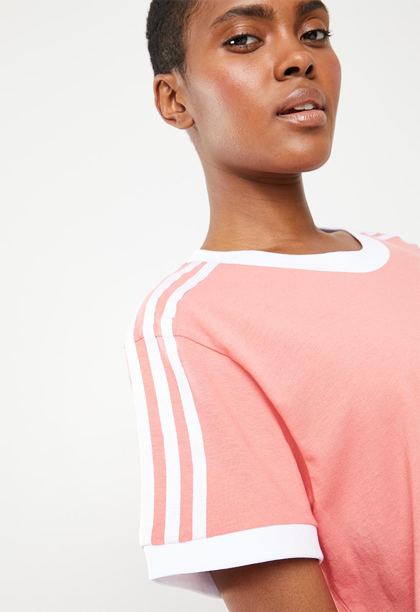 adidas Originals - 3 stripes tee - peach
