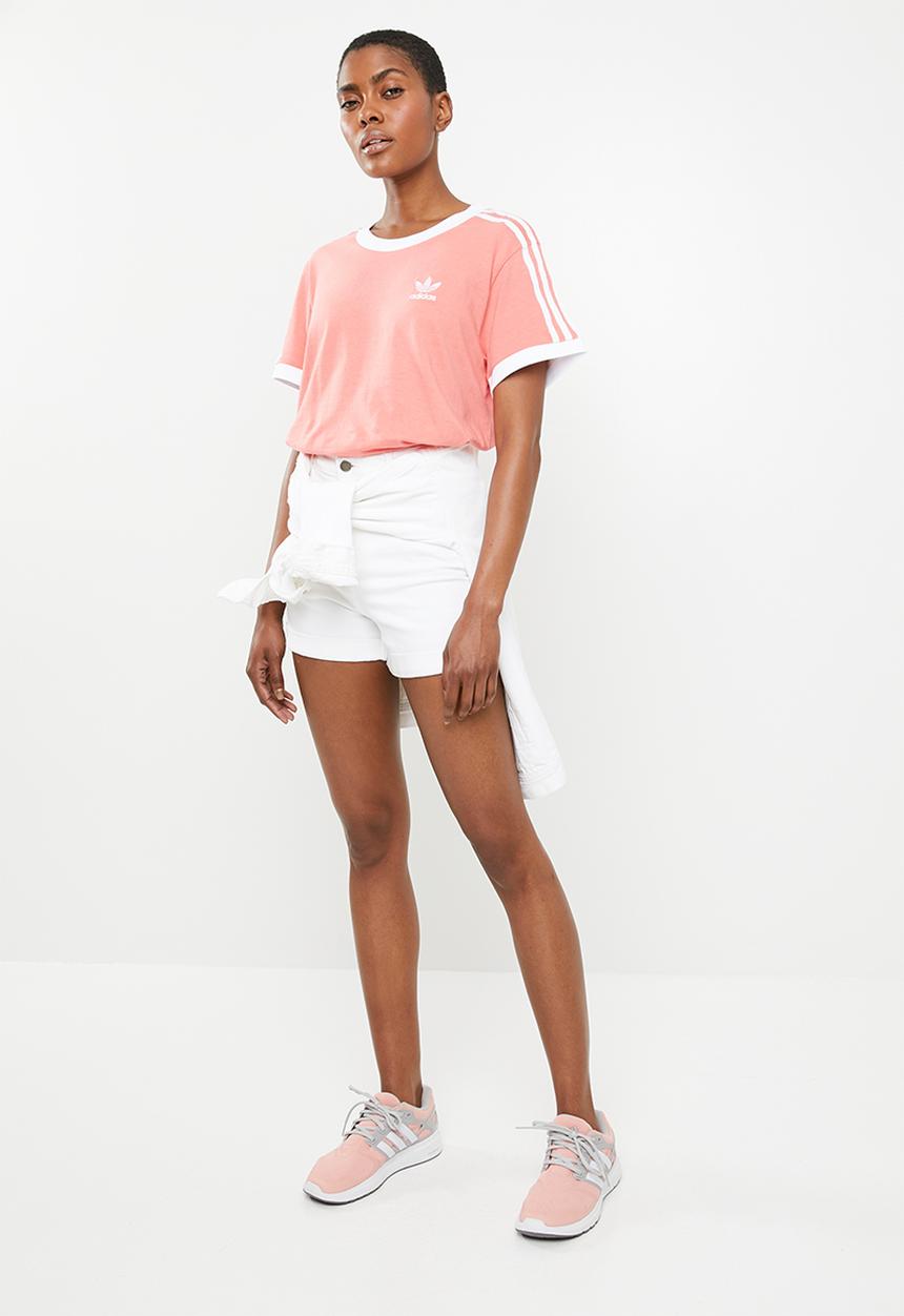 adidas Originals - 3 stripes tee - peach