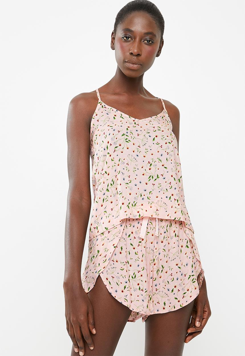 Superbalist - Sleep cami and shorts set - pink 