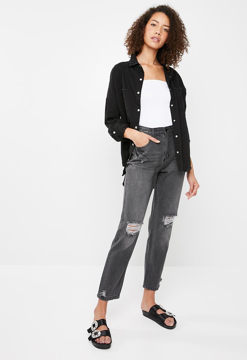 Superbalist - Straight neck 2 pack bodysuit - black & white
