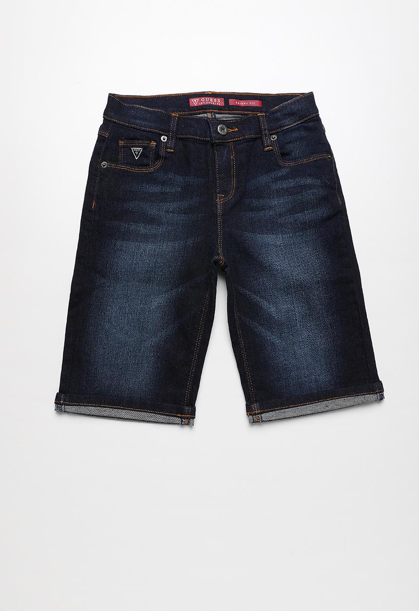 GUESS - Guess skinny fit denim shorts - blue