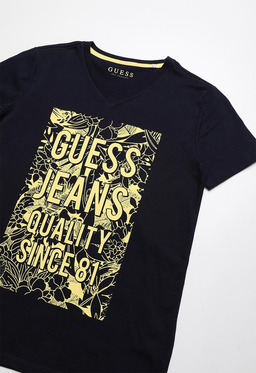 GUESS - Guess jeans printed boys tee - navy