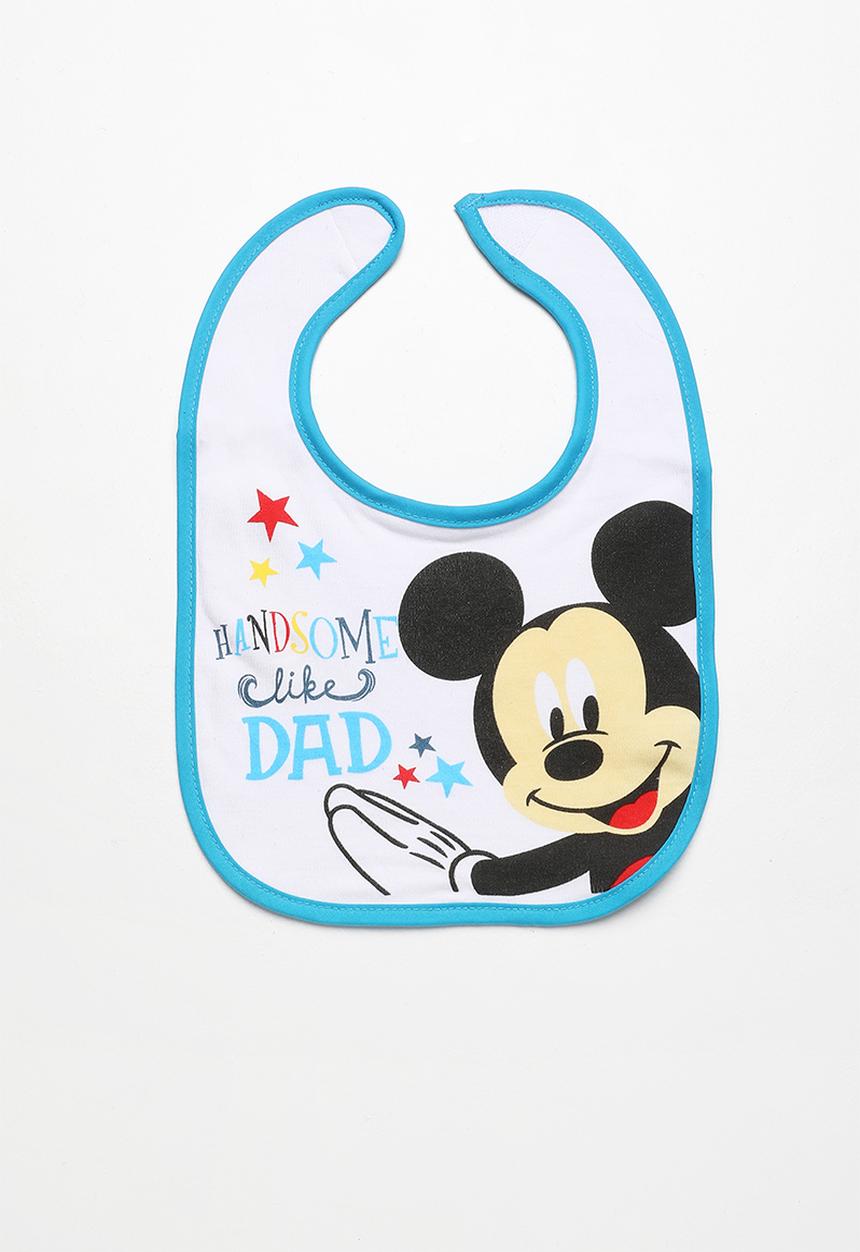 Character Baby - Mickey Mouse Jersey Bib Multi-colour